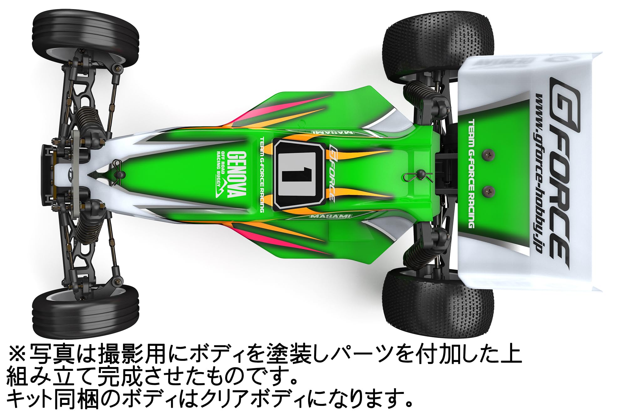 [美品] G-FORCE GENOVA Ver.2 2WD Buggy 完成品 G-Force Genova Ver.2 1/10 2WD Buggy Kit EP GK200